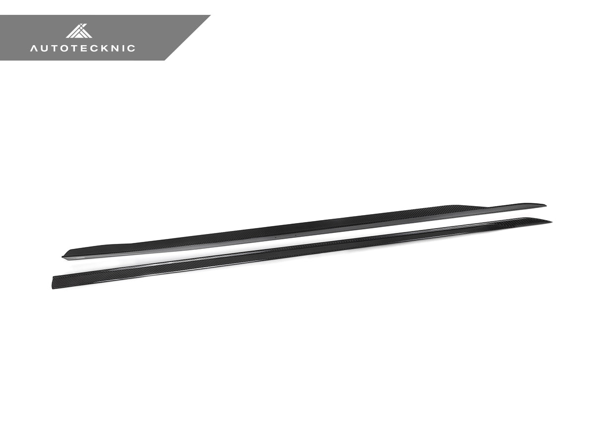AutoTecknic Dry Carbon Fiber Side Skirt Extension Set - G60 5-Series