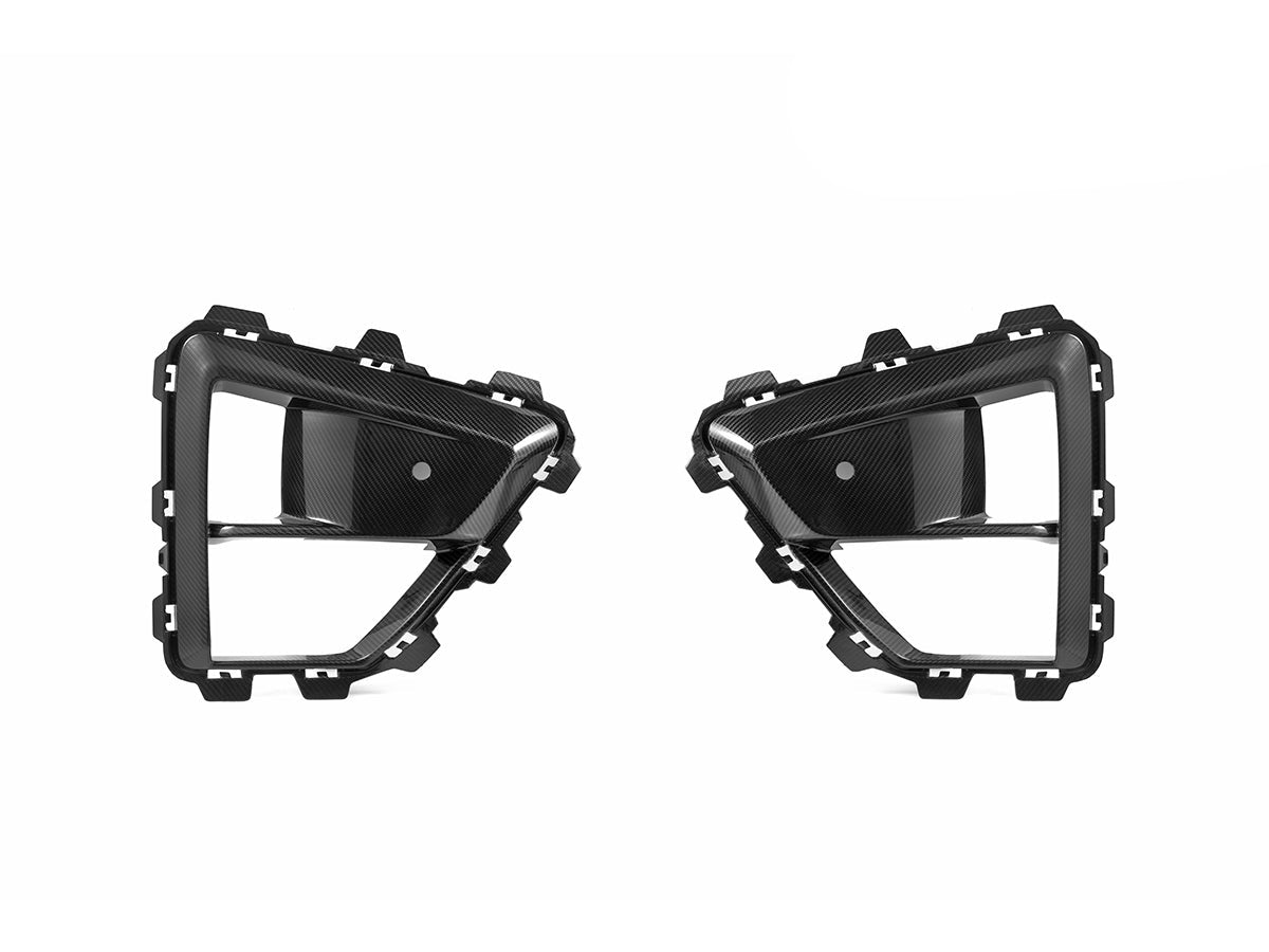 AutoTecknic Dry Carbon Front Bumper Vent Set - F95 X5M LCI | F96 X6M LCI