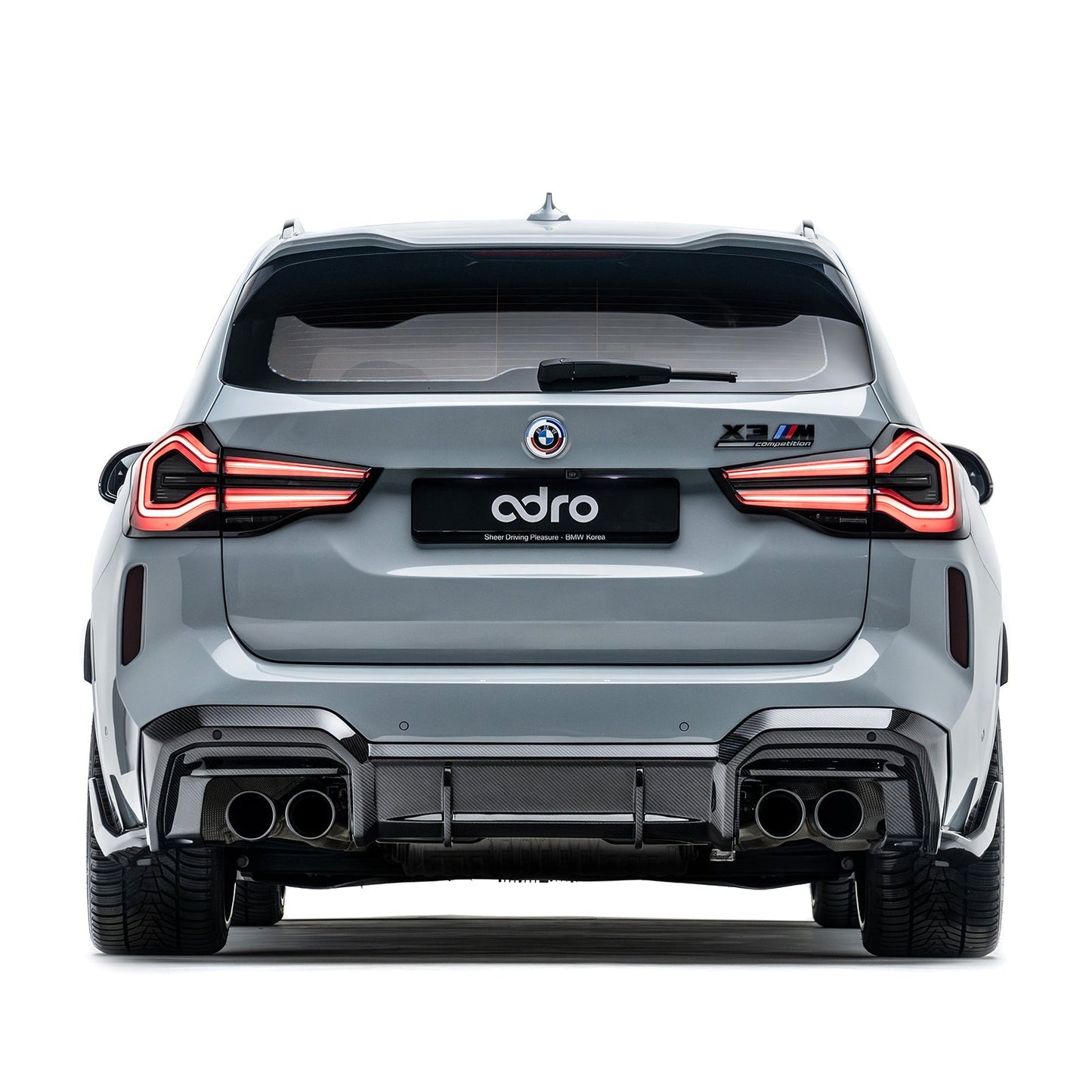 BMW F97 X3M Prepreg Carbon Fiber Rear Diffuser