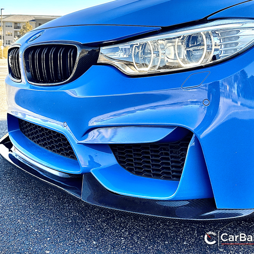 CarBahn Gloss Carbon Fiber Front Splitter BMW M3/M4 F80 F82 F83