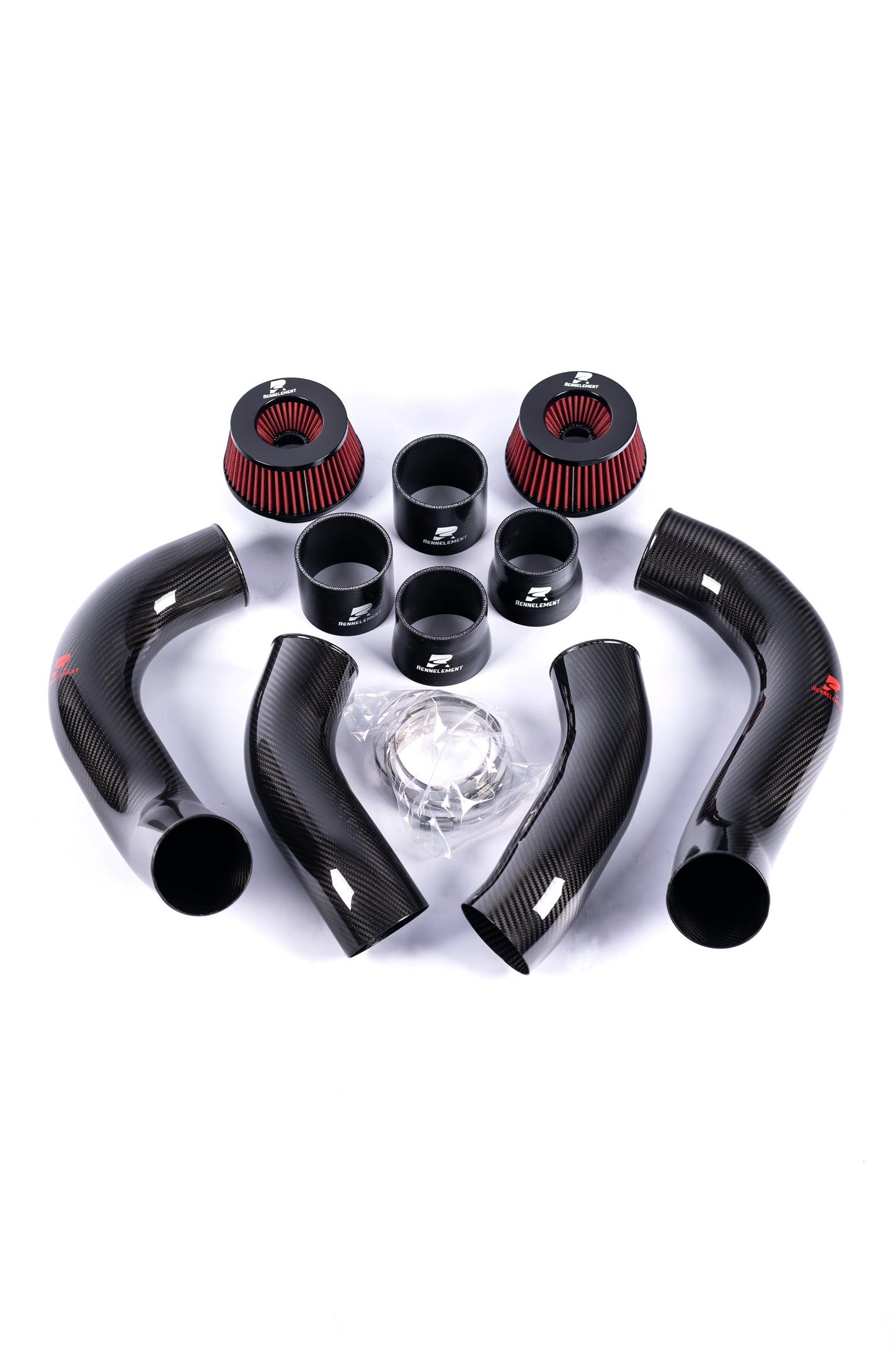 RENNELEMENT Dry Carbon Fiber Front Mount Intake BMW G90/G99 M5 S68