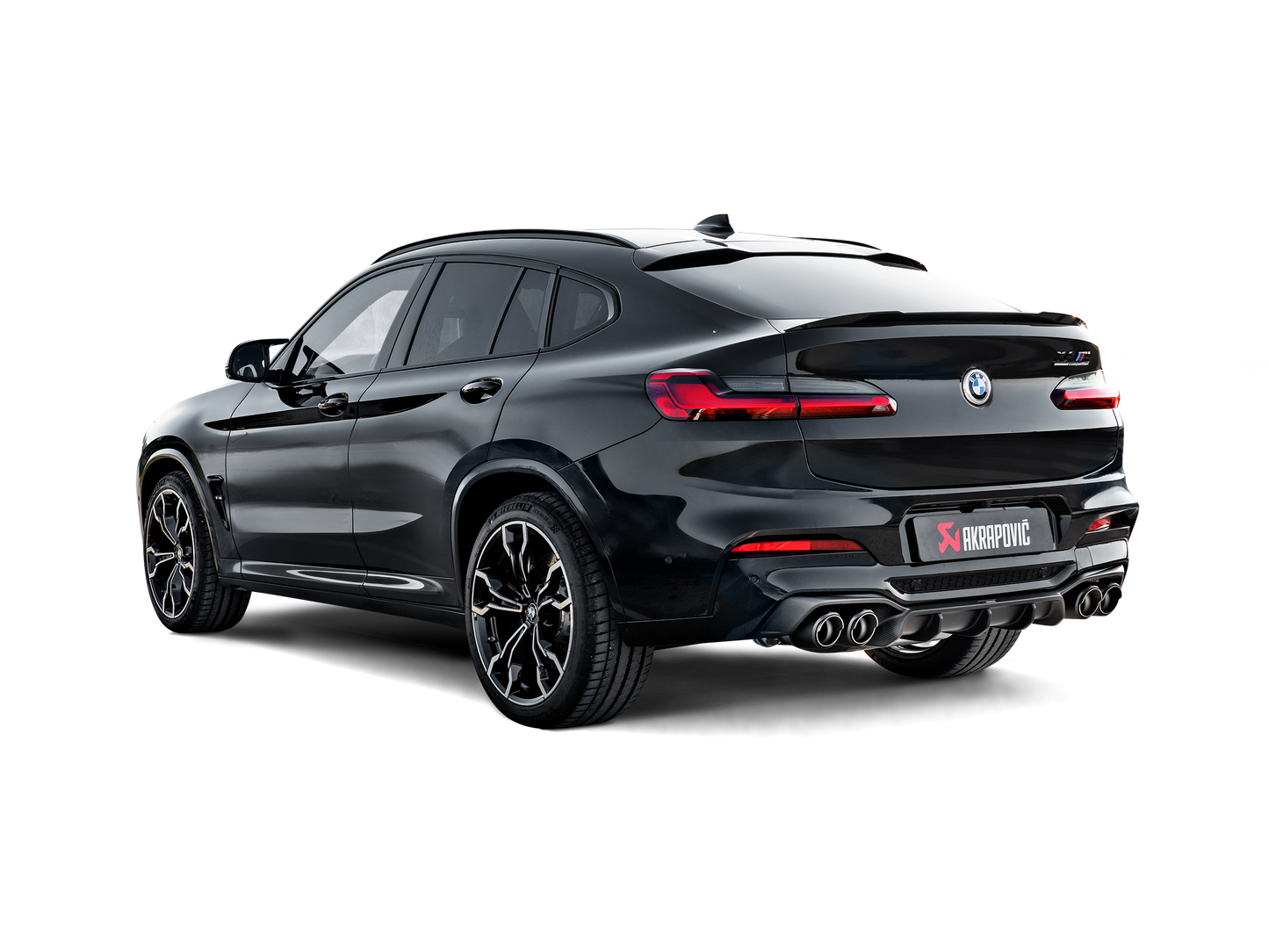 Akrapovic 2019+ BMW X4M Rear Carbon Fiber Diffuser - High Gloss