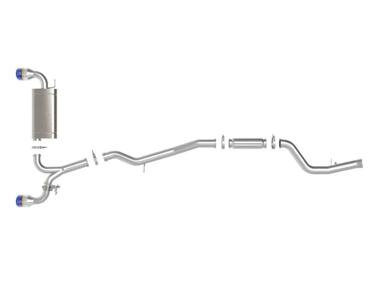 AFE Takeda 2-1/2" to 3" 304 Stainless Steel Catback Exhaust System Toyota GR Supra A90 L4-2.0L B46/B48 2021-2024