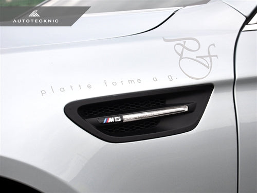 AutoTecknic Replacement Stealth Black Fender Vents - F10 Sedan | M5