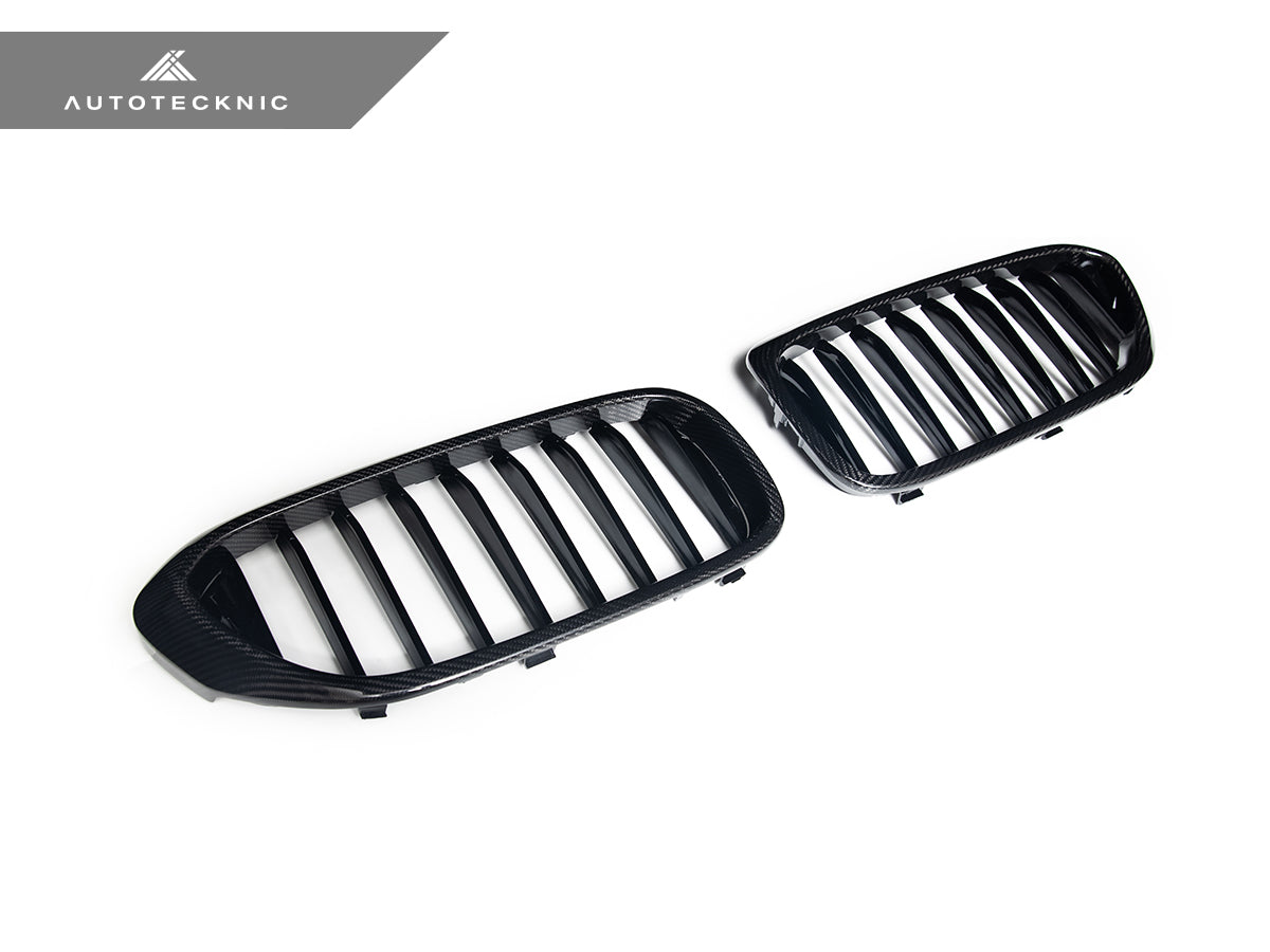 AutoTecknic Carbon Fiber Front Grille Set - G30 5-Series Pre-LCI