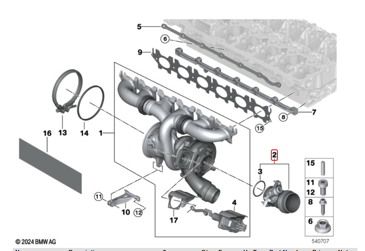 TCM Turbo Inlet / Flange for BMW B58 Gen 2 M240/M340/M440/540 Toyota Supra