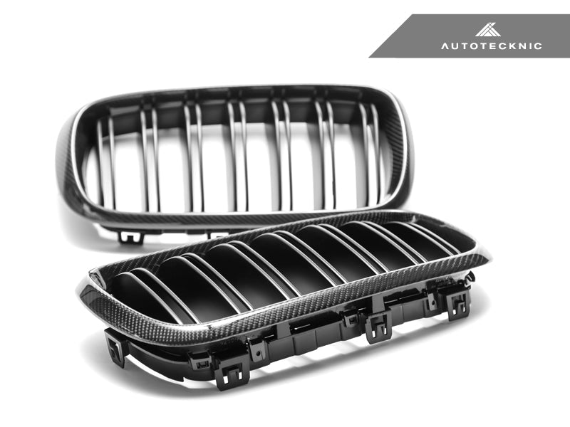 AutoTecknic Dual-Slats Carbon Fiber Front Grille Set BMW F15 X5 | F85 X5M & F16 X6 | F86 X6M