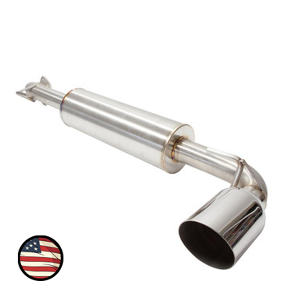 Nameless Axleback Exhaust Single Exit Ultra Quiet Track Pipe - 4" Tip Toyota GT86 Subaru BRZ 2017-2021