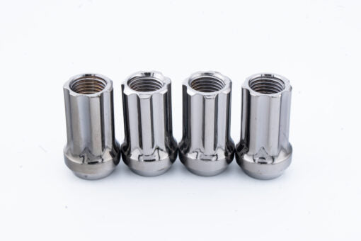 Motorsport Hardware 12×1.5 Black Titan V2 40mm LOCK Nut Kit with Key