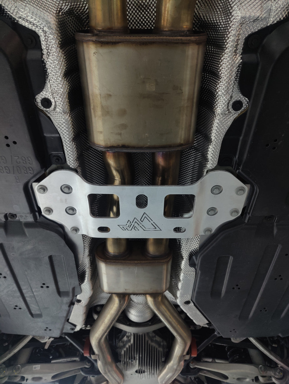 MAD Single Resonated Mid Pipe w/Brace BMW M3/M4 G80 G82 S58