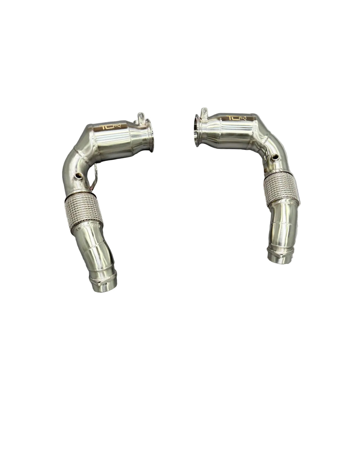 TCM Catted Downpipes S68 BMW M5 G90 G99 Primary Secondary