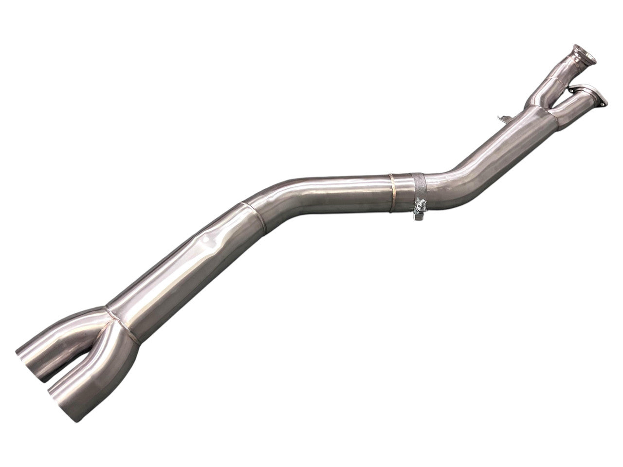 MAD 4" Fat Boy Single Mid Pipe w/Brace BMW M2 G87 S58