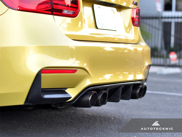 AutoTecknic Dry Carbon Extended Fin Rear Diffusers M3 M4 | F80 F82 F83