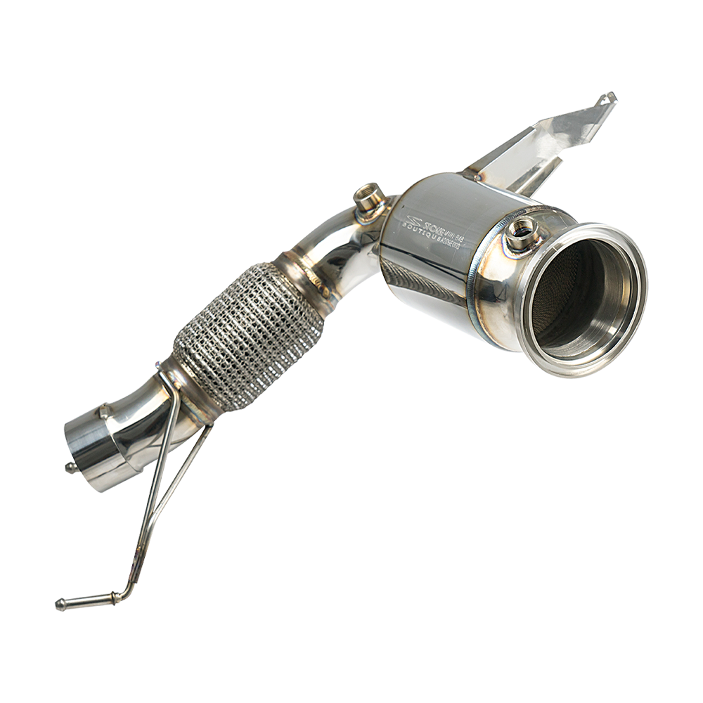 Stone Exhaust BMW MINI B48 B48E F39 F40 F44 F46 Eddy Catalytic Downpipe (Inc. X2 20i, 220i, M135ix & M235ix) | Stone Exhaust USA