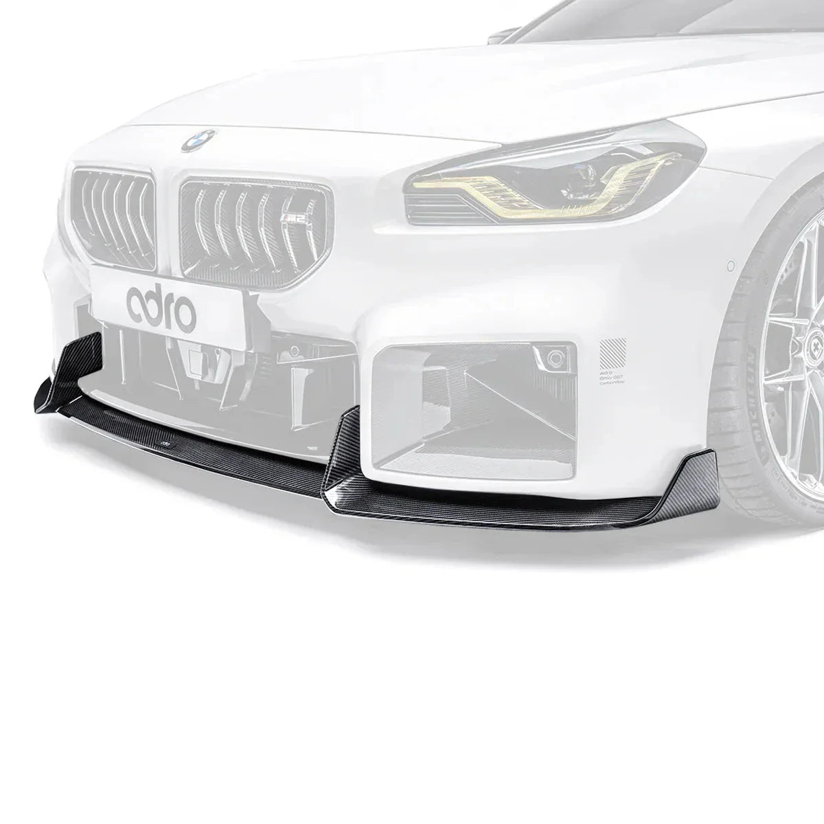 BMW G87 M2 Prepreg Carbon Fiber Front Lip (Stock Bumper)