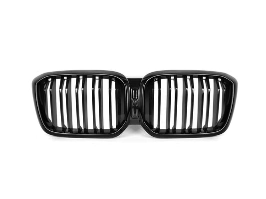 AutoTecknic Dual-Slats Gloss Black Front Grille - G01 X3 | G02 X4 LCI