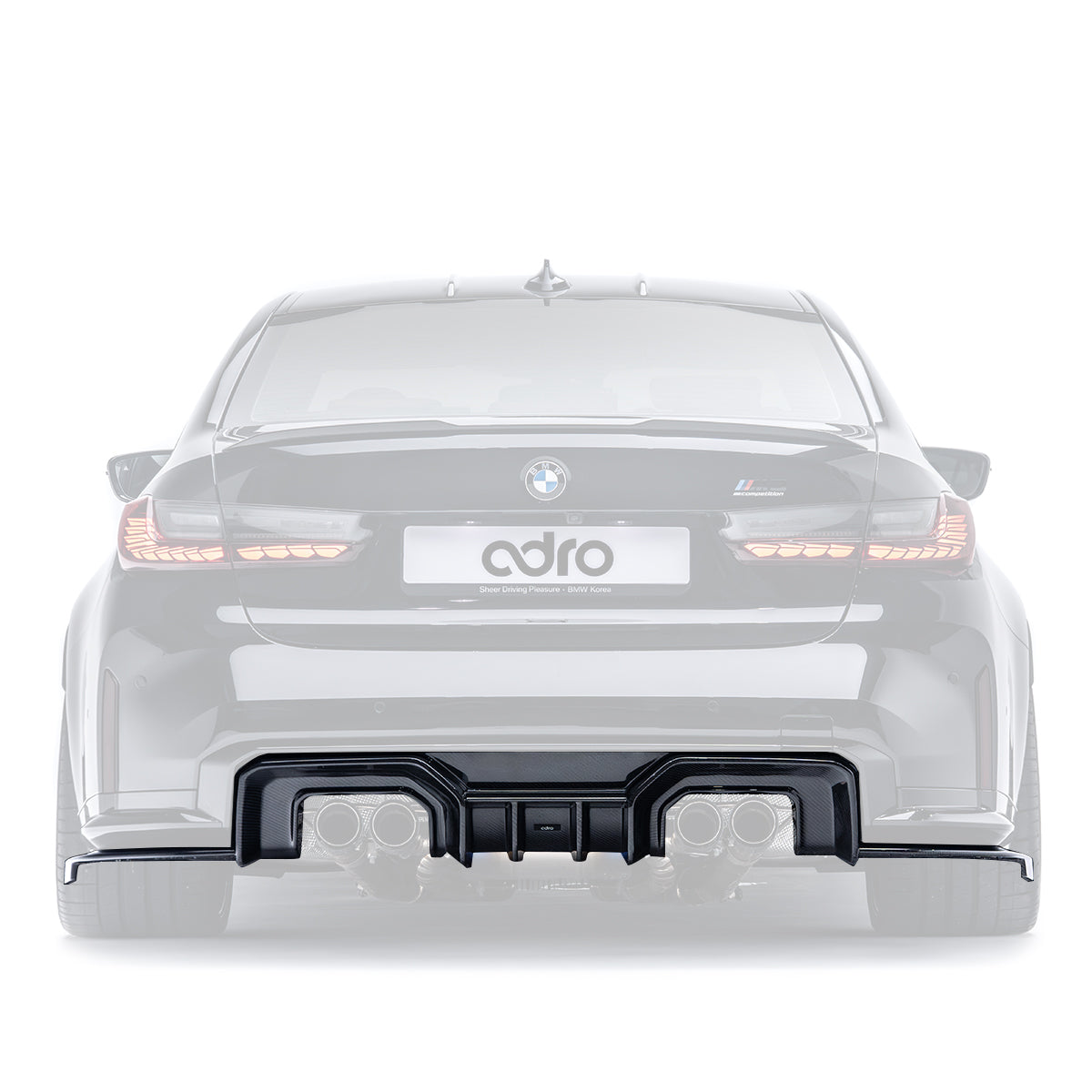 BMW G80 M3 Prepreg Carbon Fiber Rear Diffuser