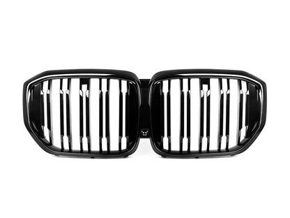 AutoTecknic Dual-Slat Gloss Black Front Grille - G05 X5 LCI
