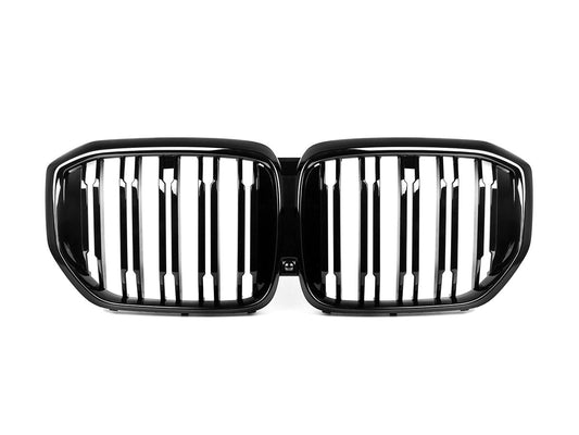 AutoTecknic Dual-Slat Gloss Black Front Grille - G05 X5 LCI