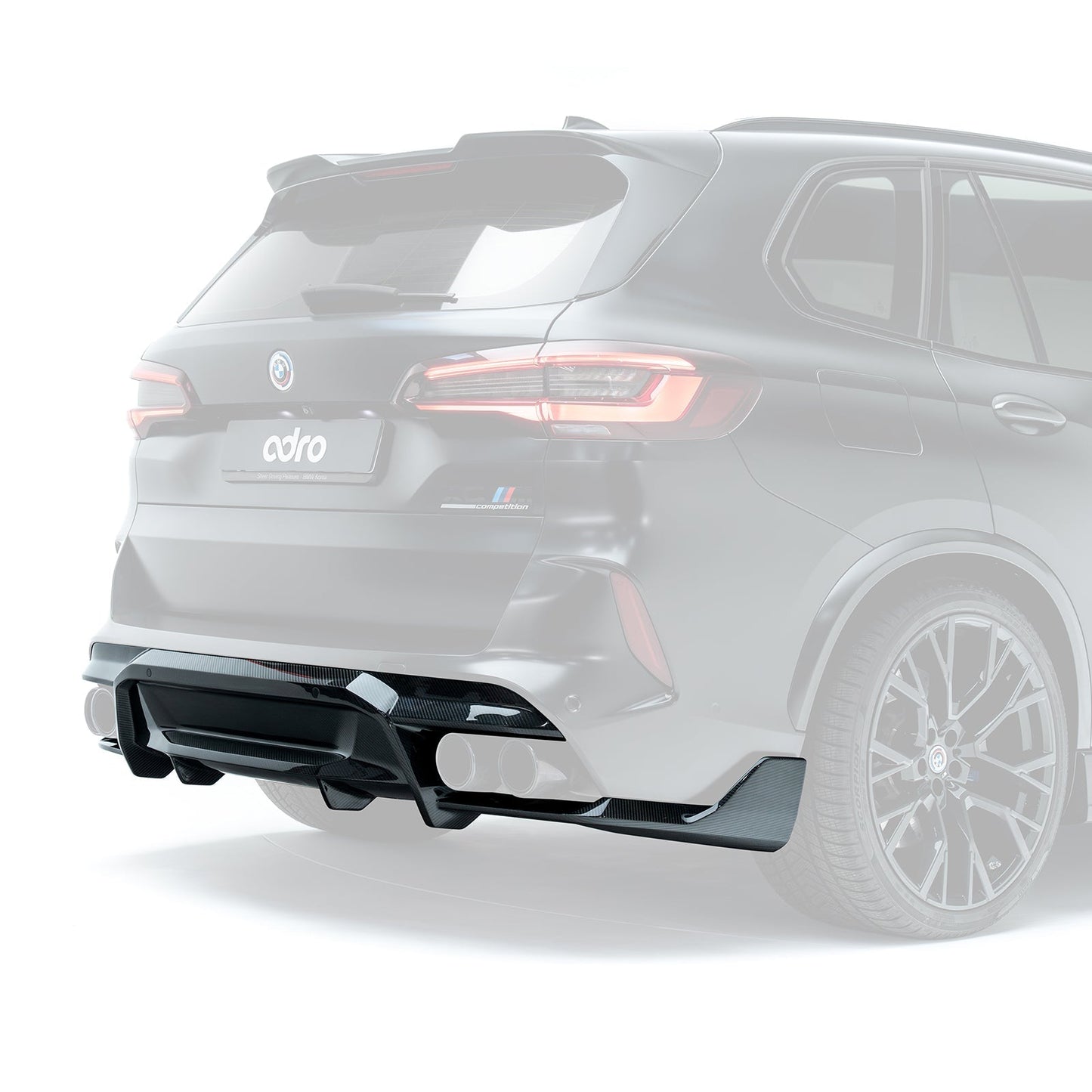 BMW F95 X5M Prepreg Carbon Fiber Rear Diffuser