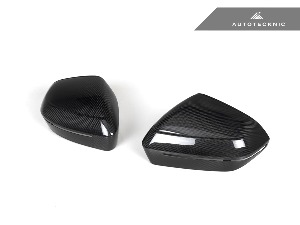 AutoTecknic Dry Carbon Fiber Mirror Cap Set - G60 5-Series | G70 7-Series