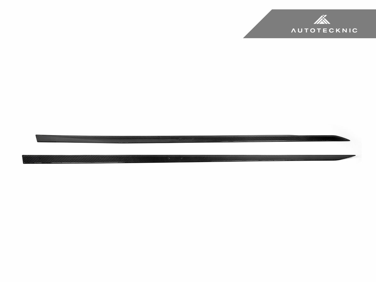AutoTecknic Dry Carbon Fiber Side Skirt Extension Set - G60 5-Series