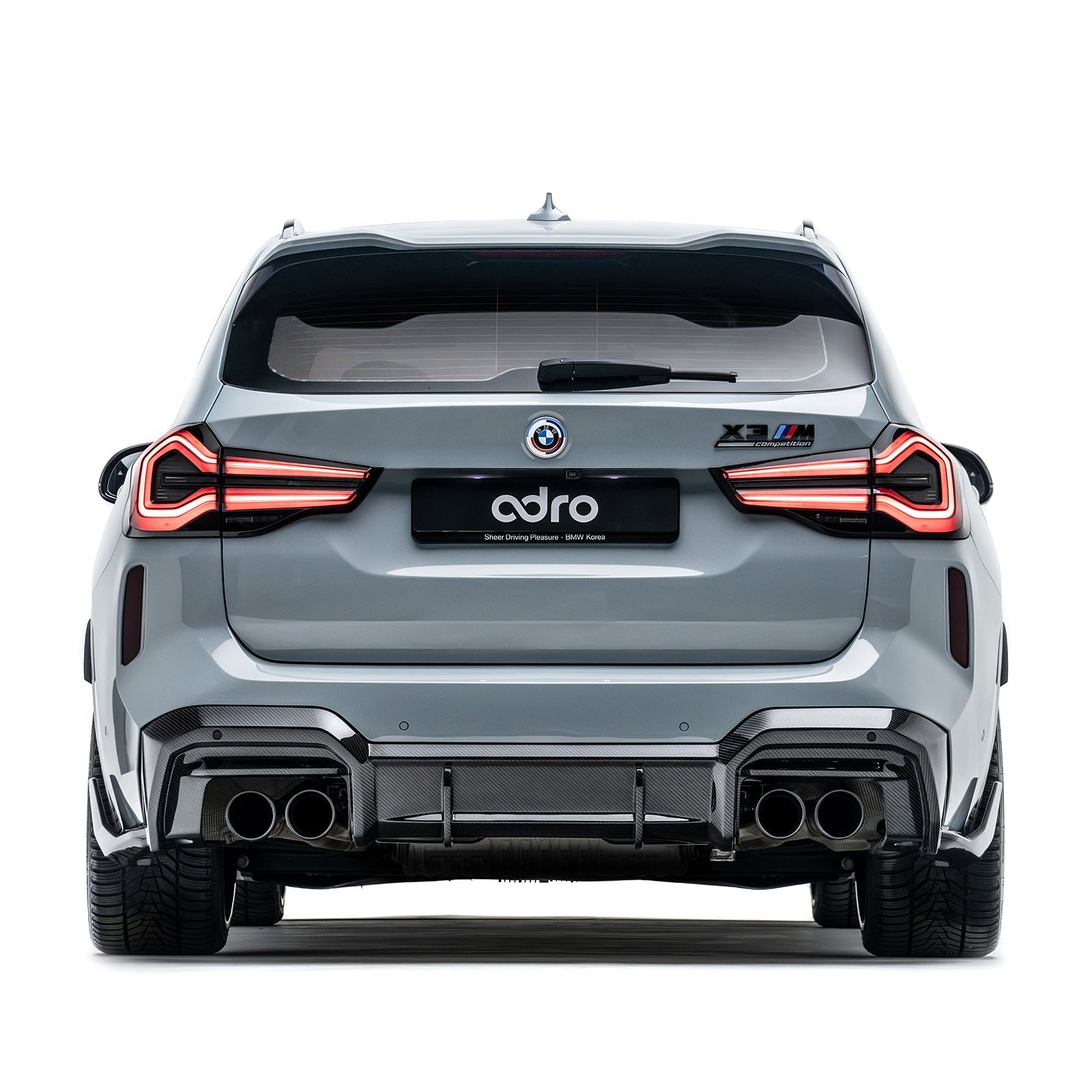 BMW F97 X3M Prepreg Carbon Fiber Rear Diffuser