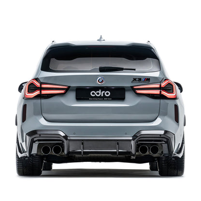 BMW F97 X3M Prepreg Carbon Fiber Rear Diffuser