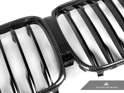 AutoTecknic Dry Carbon Fiber Front Grille - G05 X5 Pre-LCI