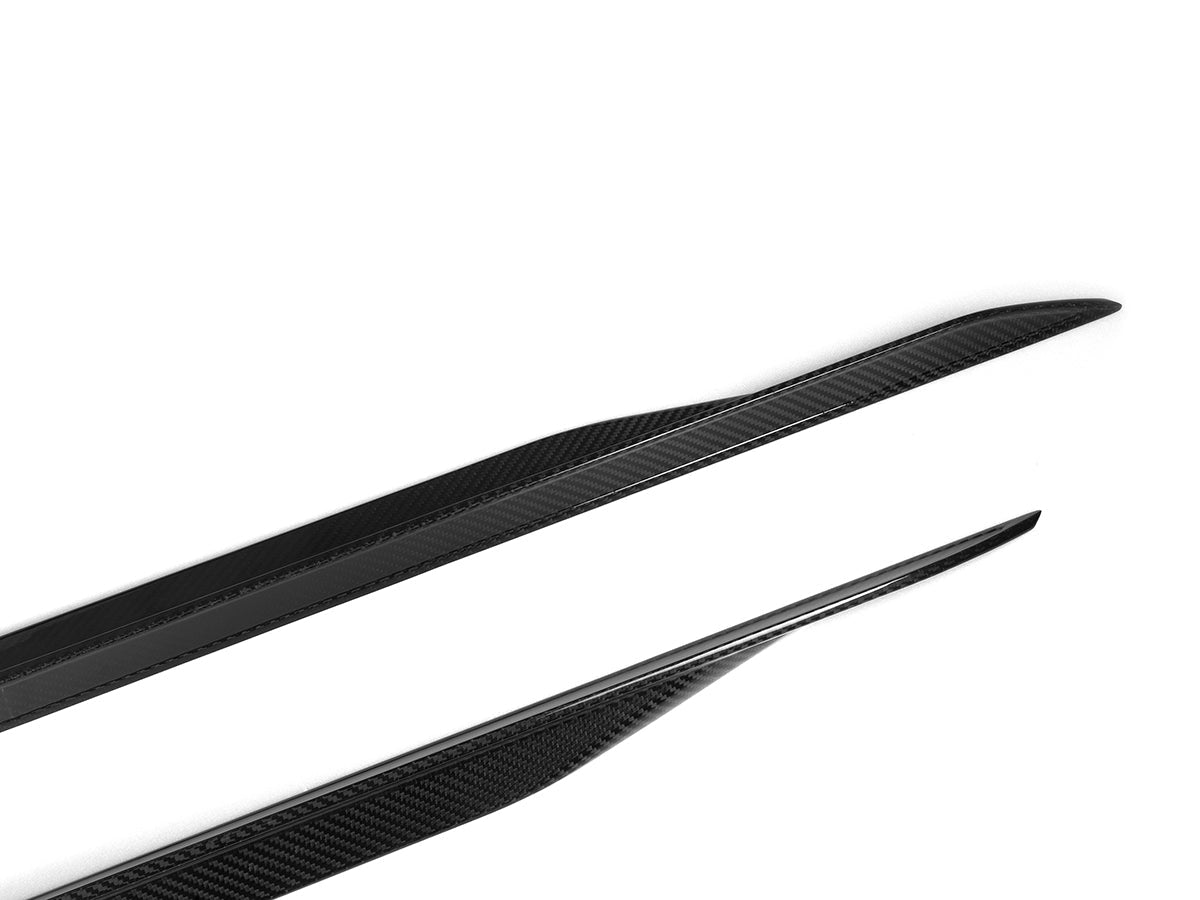 AutoTecknic Dry Carbon Fiber Side Skirt Extension Set - G60 5-Series