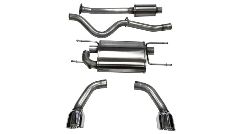 Set of car exhaust pipes on a white background