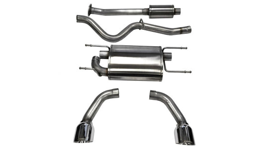 Set of car exhaust pipes on a white background