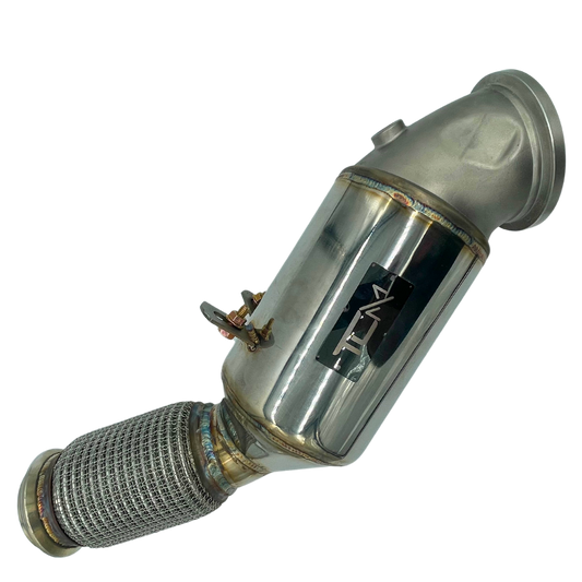 TCM Catted Downpipe B46 2016 – 2021 BMW 120i, 220i, 230i, 320i, 330e, 330i, 420i, 430i, 630i, 730i & xDrive G & F Chassis