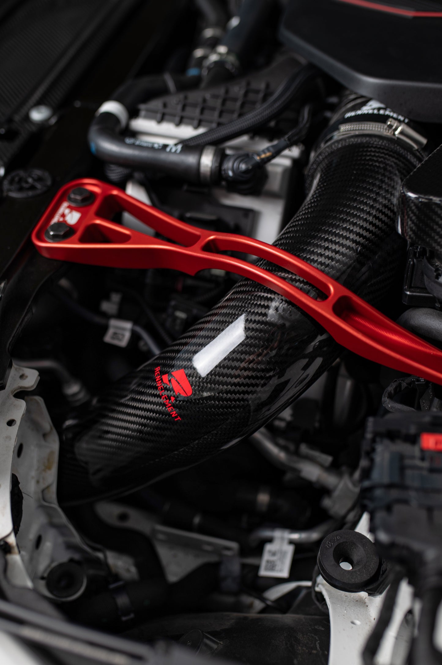 RENNELEMENT Dry Carbon Fiber Front Mount Intake BMW G90/G99 M5 S68