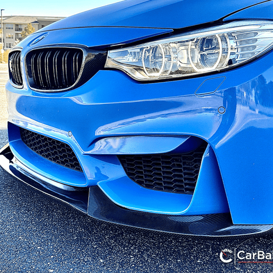 CarBahn Gloss Carbon Fiber Front Splitter BMW M3/M4 F80 F82 F83