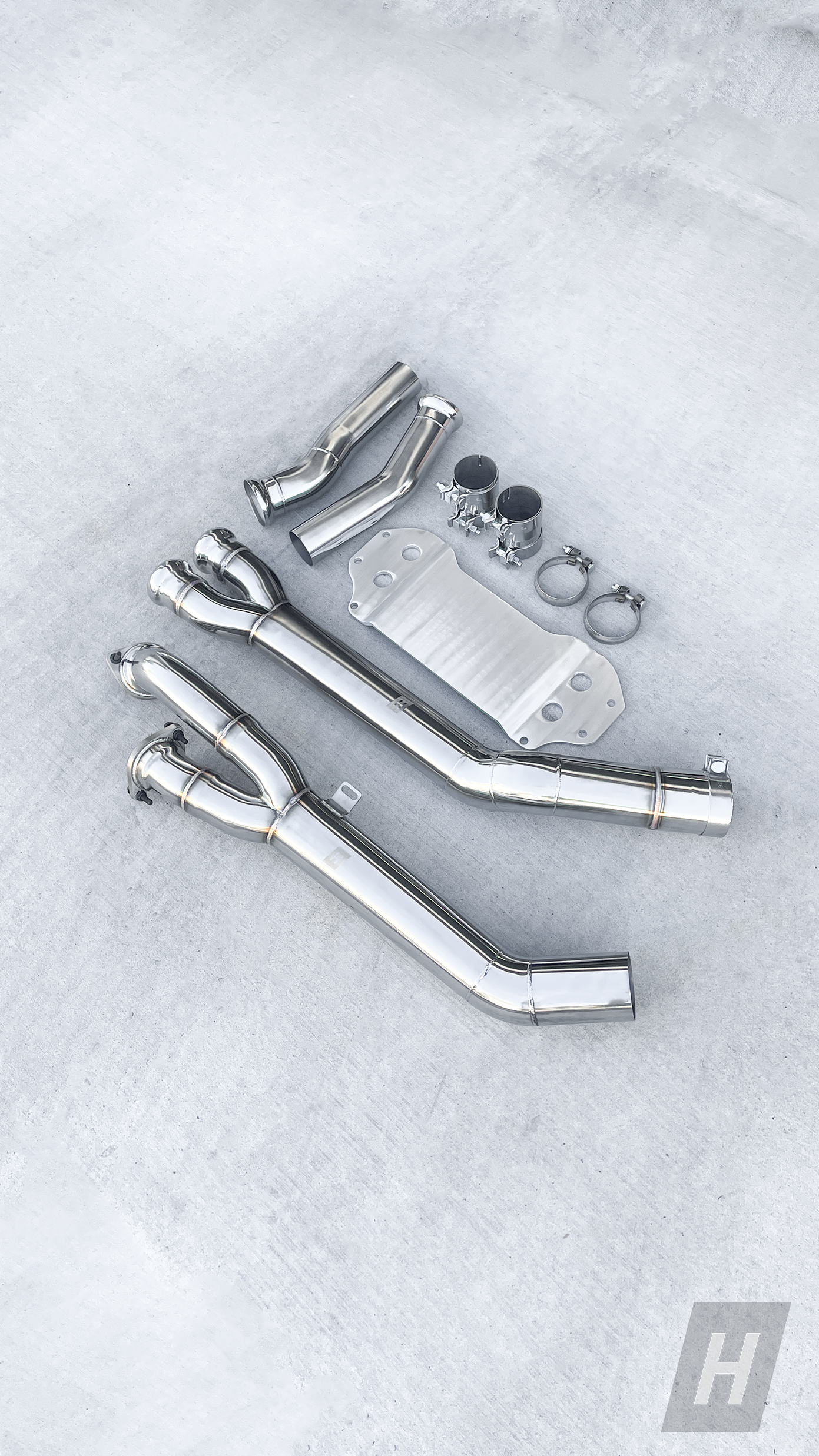 Horizon Motorsport Single Midpipe w/ Extended Brace BMW G87 M2 S58