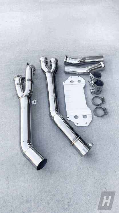 Horizon Motorsport S58 Single Midpipe w/ Extended Brace BMW G80 M3 | G82 / G83 M4