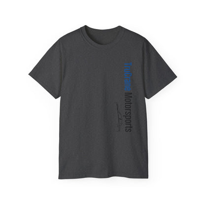 TruCrane Motorsports Heavy Cotton Tee - Vertical - Blue/Black