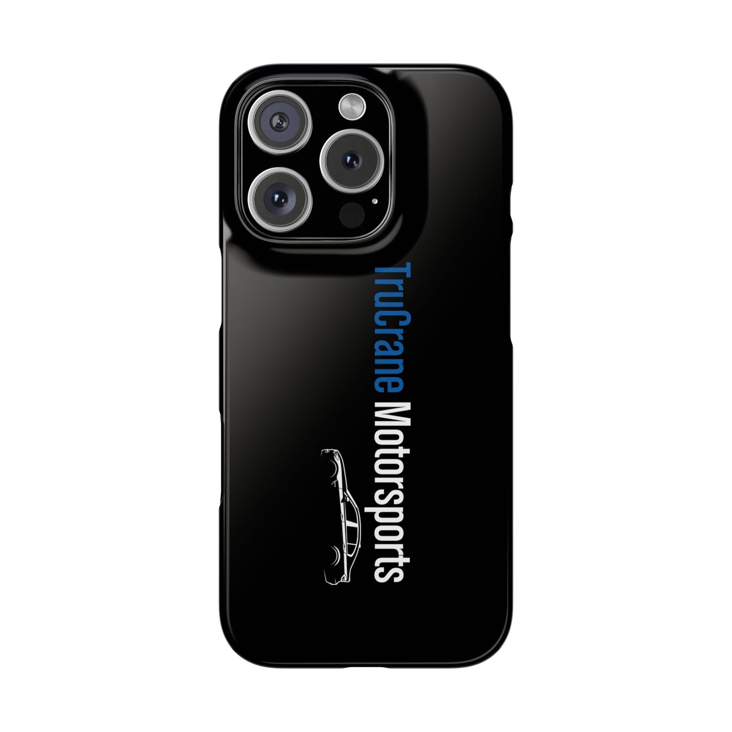 TruCrane Motorsports Slim iPhone Case -Black All Models