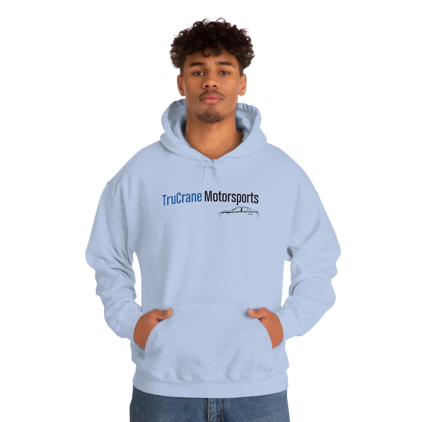 TruCrane Motorsports Unisex Heavy Blend Hooded Sweatshirt -Blue/Black