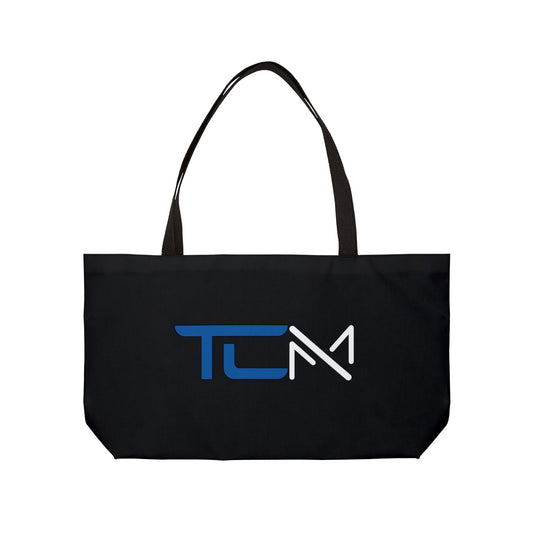 TCM Weekender Tote Bag Blue/White Black Bag