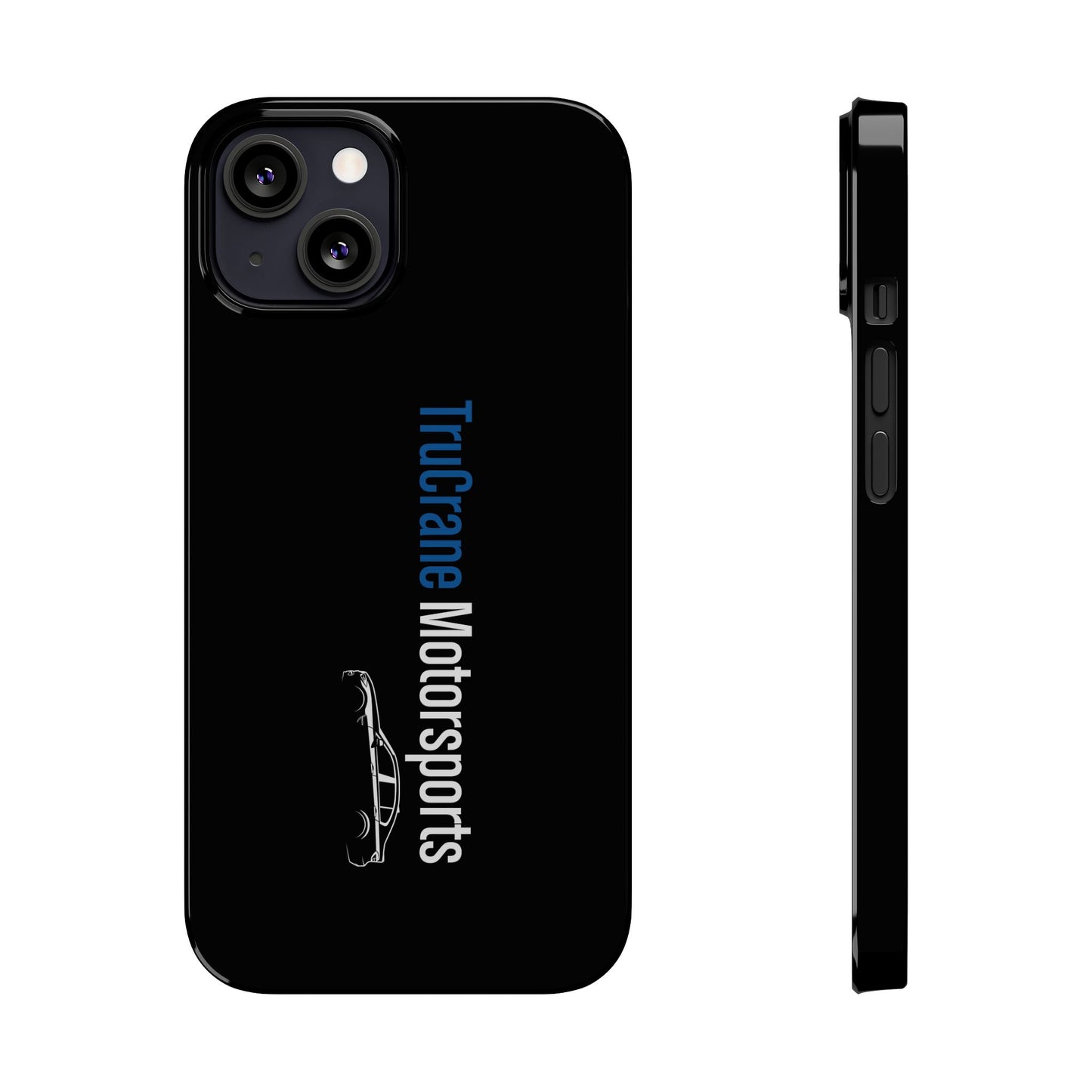 TruCrane Motorsports Slim iPhone Case -Black All Models