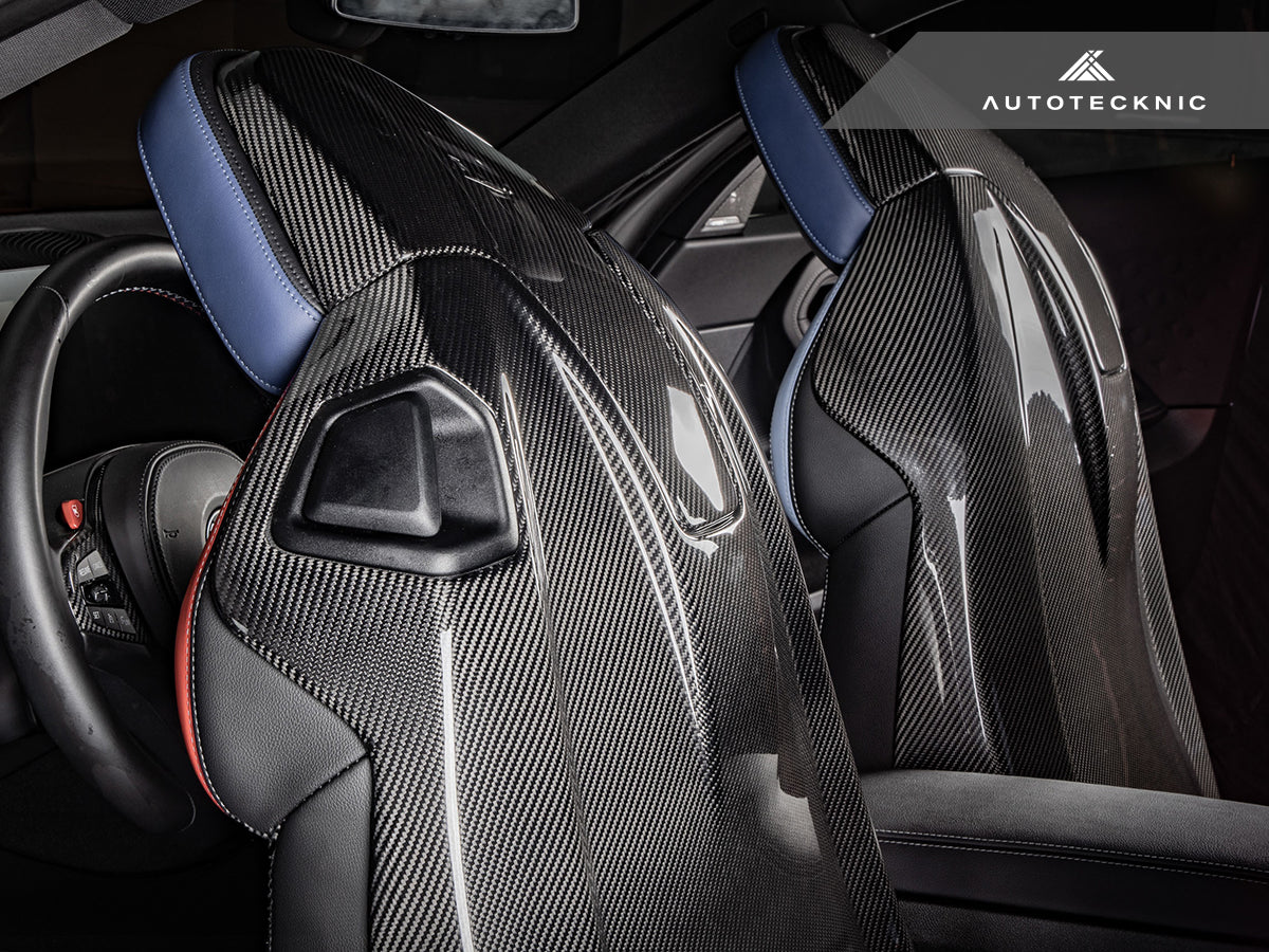 AutoTecknic Dry Carbon Full Seat Back Cover Set BMW G87 M2