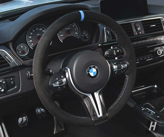 Horizon Motorsport Performance V1 Carbon Fiber Steering Wheel Center Trim Piece BMW F80 M3 | F82 / F83 M4 | F87 M2