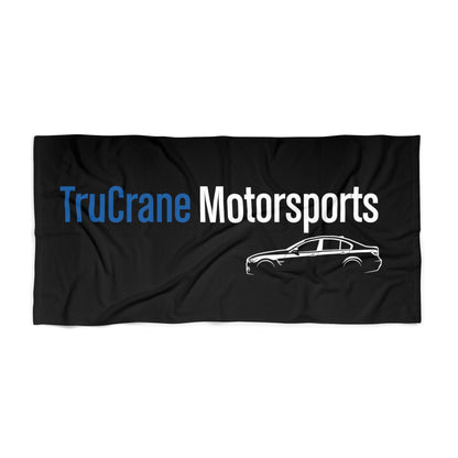 TruCrane Motorsports Beach Towel Blue/White