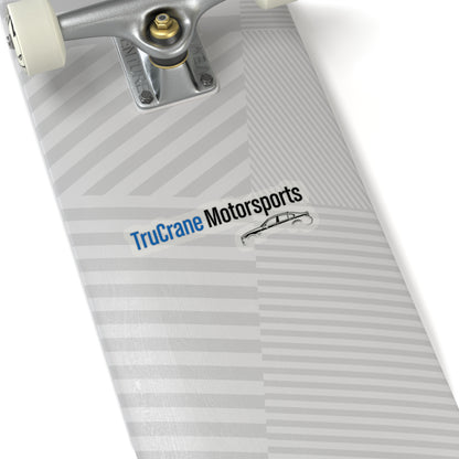 TruCrane Motorsports Sticker - Blue/Black Transparent