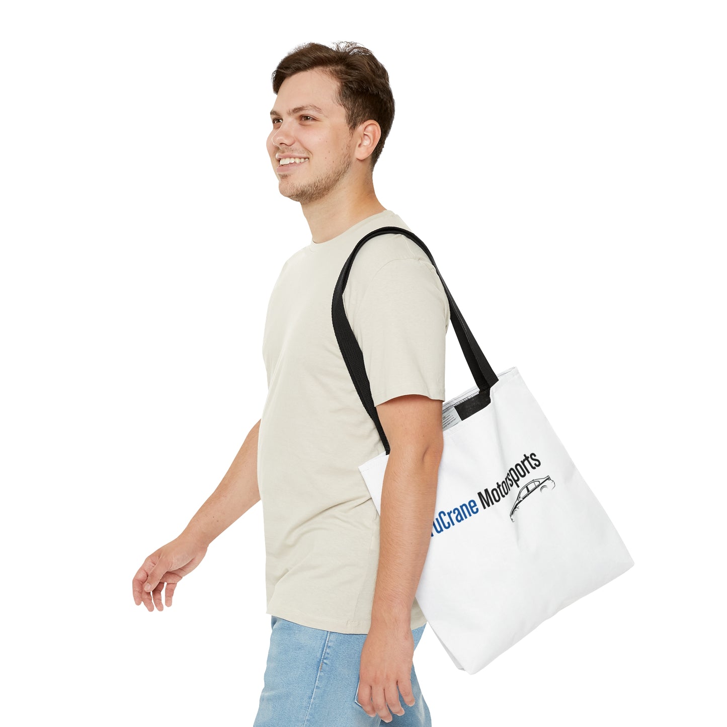 TruCrane Motorsports Tote Bag - White