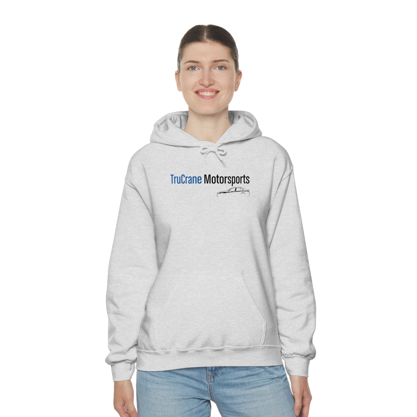 TruCrane Motorsports Unisex Heavy Blend Hooded Sweatshirt -Blue/Black