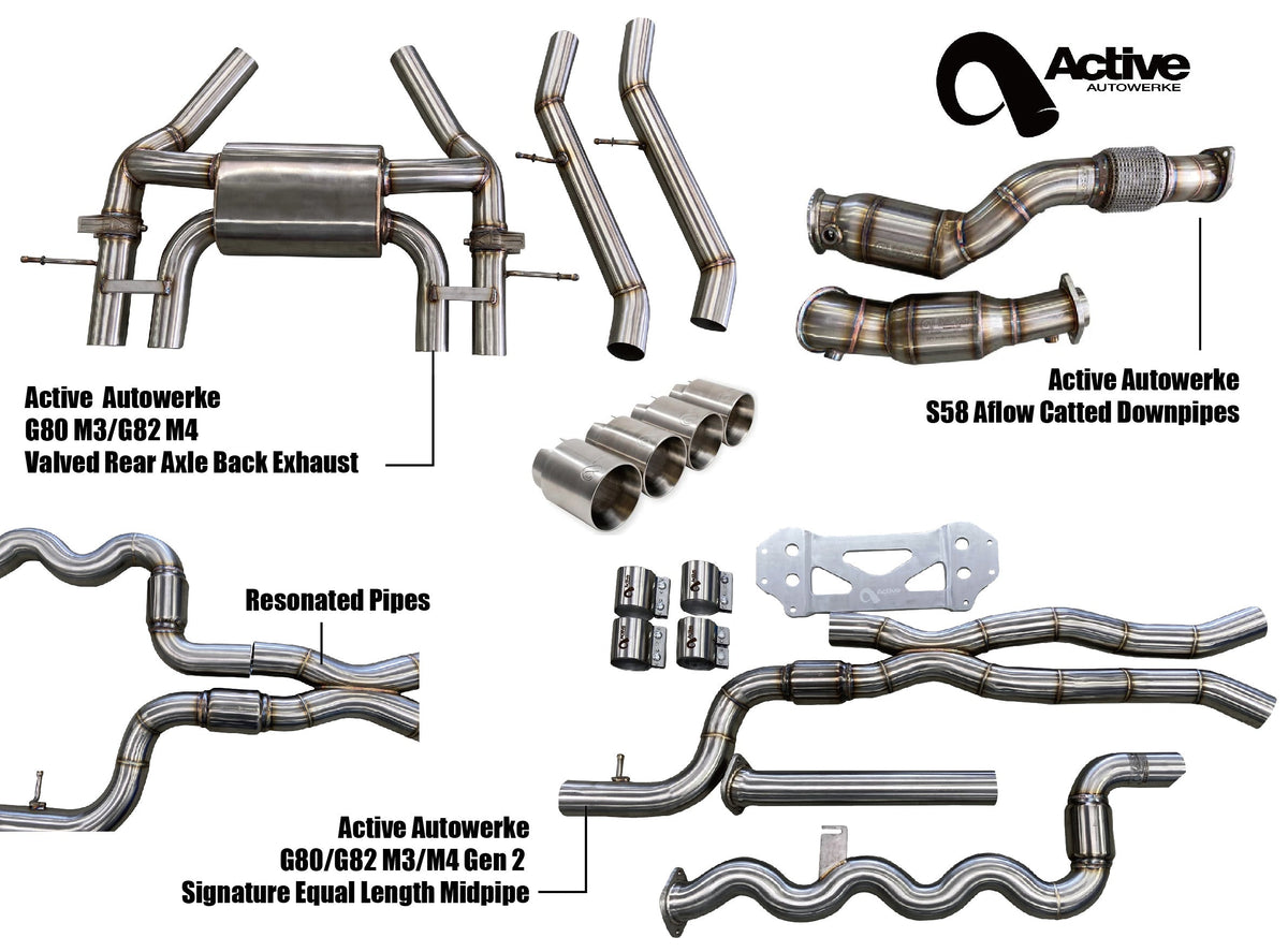 G80/G82 Exhaust Bundle AFlow Equal Length Resonated