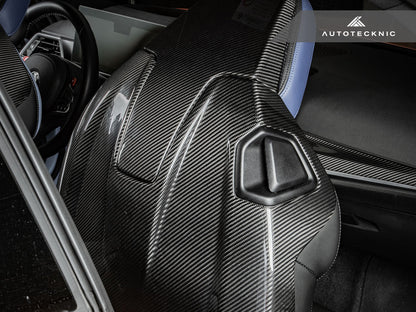 AutoTecknic Dry Carbon Full Seat Back Cover Set BMW G87 M2